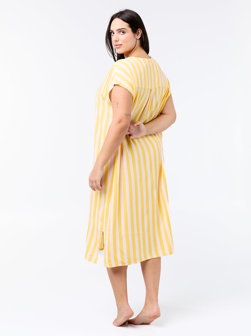 Camicia da notte Giallo - Kiabi