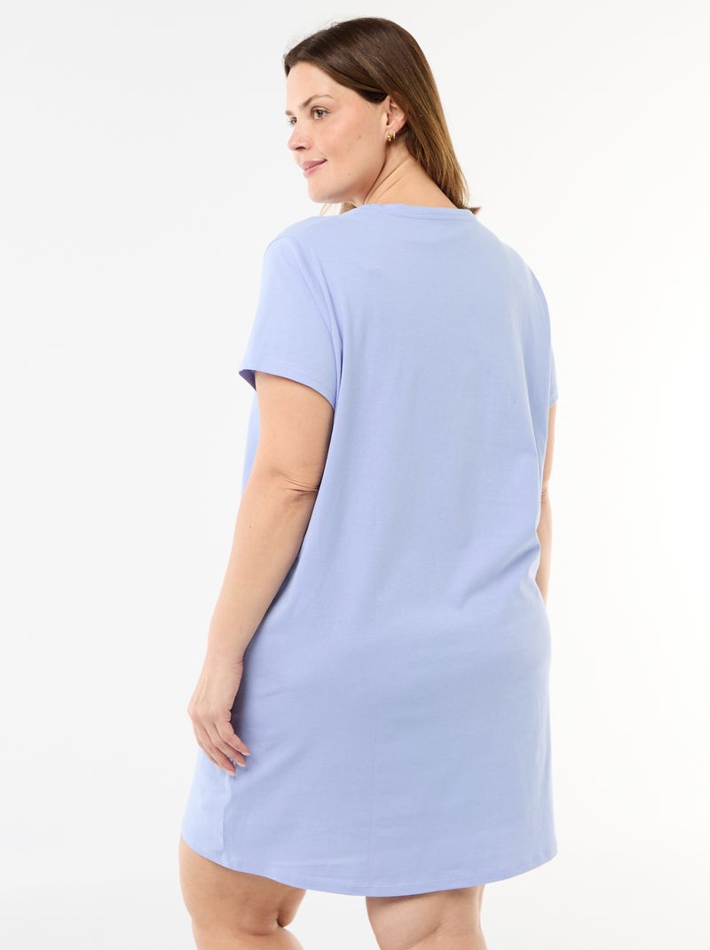 Camicia da notte in jersey Blu - Kiabi