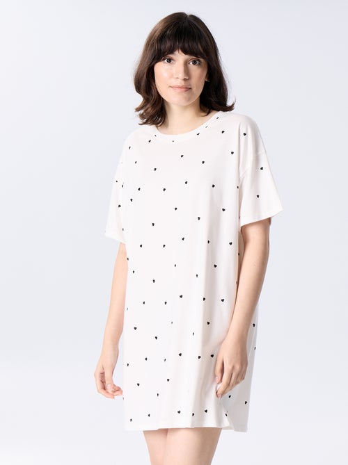 Camicia da notte in maglia jersey - Kiabi Camicia da notte in maglia jersey - Kiabi