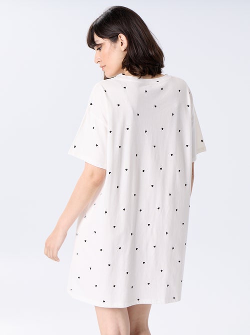Camicia da notte in maglia jersey - Kiabi Camicia da notte in maglia jersey - Kiabi