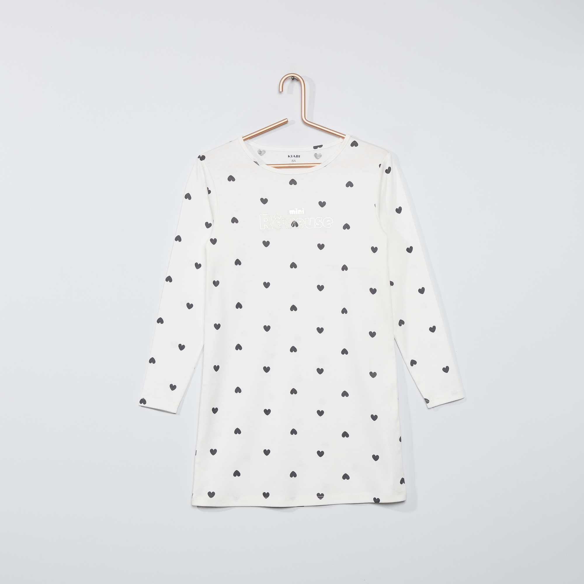 Camicia Da Notte A Righe Bambina - Petit Bateau - Maniche Lunghe - 100% Cotone - Foto 2