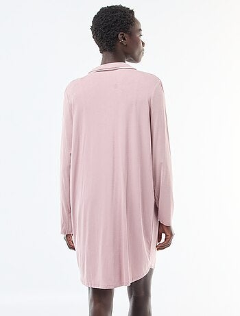 Camicia da notte midi tinta unita