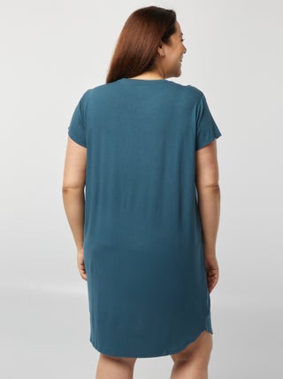 STJDM Camicia da Notte,Set Pigiama Dolce Donna Pigiama in Viscosa Moda Estiva Fiori Pigiama di qualità Manica Lunga Donna Homewear L Long-RT-1