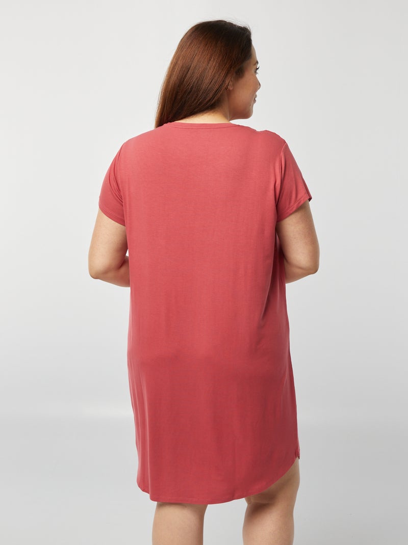 Camicia da notte morbida ROSA - Kiabi