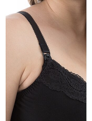Camicia da notte per gravidanza e allattamento LA MAGIE NOIRE 'Bogema'