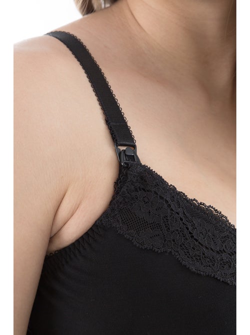 Camicia da notte per gravidanza e allattamento LA MAGIE NOIRE 'Bogema' - Kiabi