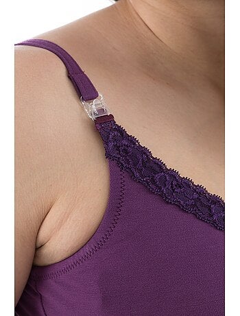 Camicia da notte per gravidanza e allattamento LILAS 'Bogema'