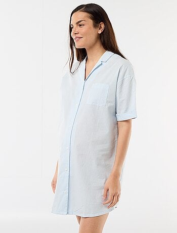 Camicia da notte premaman abbottonata