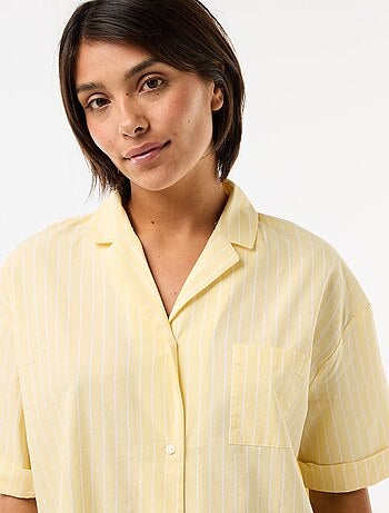 Camicia da notte premaman abbottonata