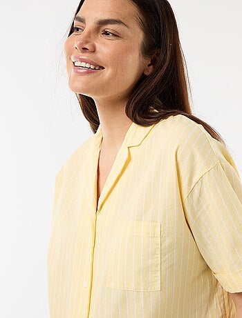 Camicia da notte premaman abbottonata