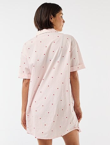 Camicia da notte premaman abbottonata