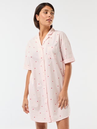 Camicia da notte premaman abbottonata