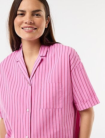 Camicia da notte premaman abbottonata