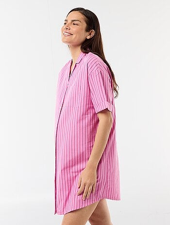 Camicia da notte premaman abbottonata