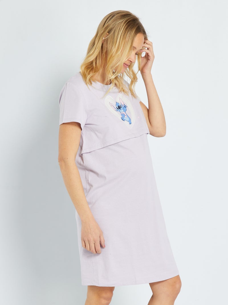 Camicia Da Notta Premaman E Allattamento - Cotone Modal, Morbida, Comoda, Con Bottoni