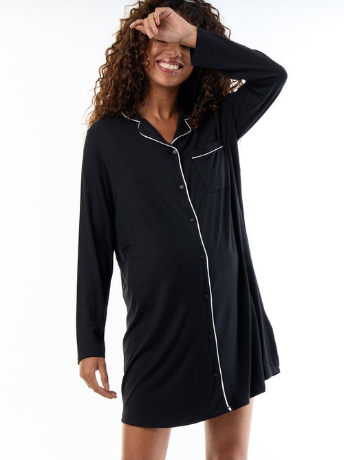 Camicia da notte premaman tinta unita - Kiabi