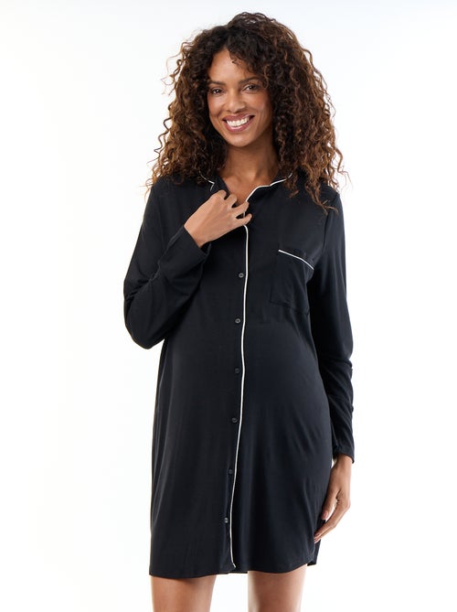 Camicia da notte premaman tinta unita - Kiabi