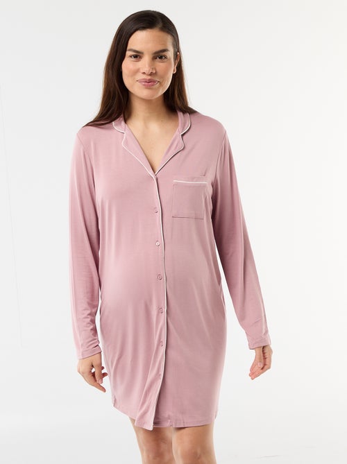 Camicia da notte premaman tinta unita - Kiabi