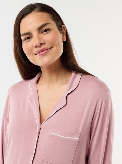 Camicia da notte premaman tinta unita - Kiabi