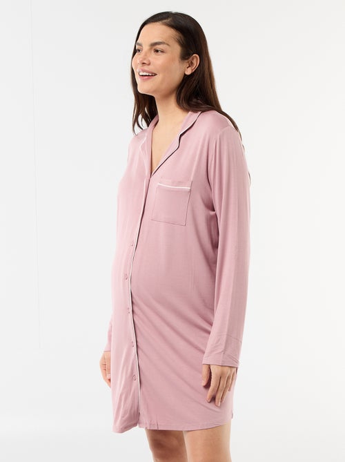Camicia da notte premaman tinta unita - Kiabi