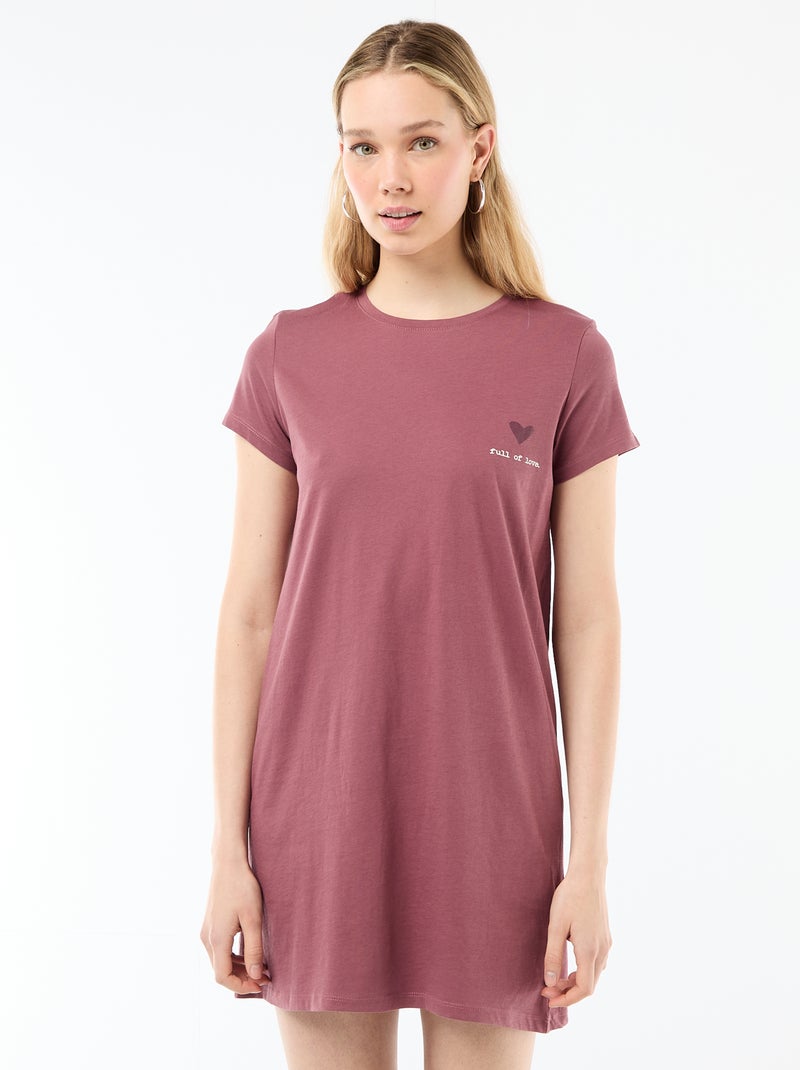 Camicia da notte Rosa - Kiabi