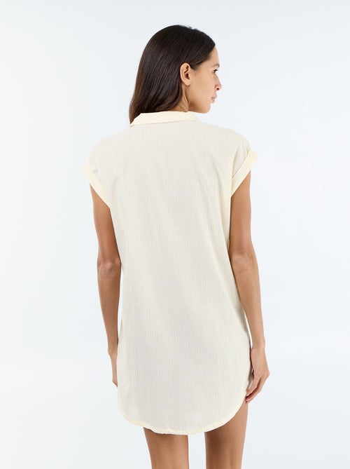 Camicia da notte stampata in voile di cotone - Kiabi