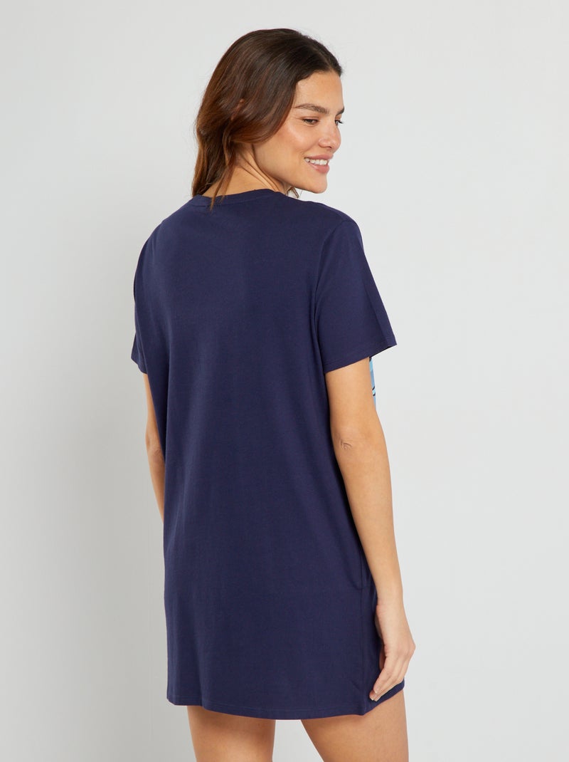 Camicia da notte 'Stitch' blu marine - Kiabi