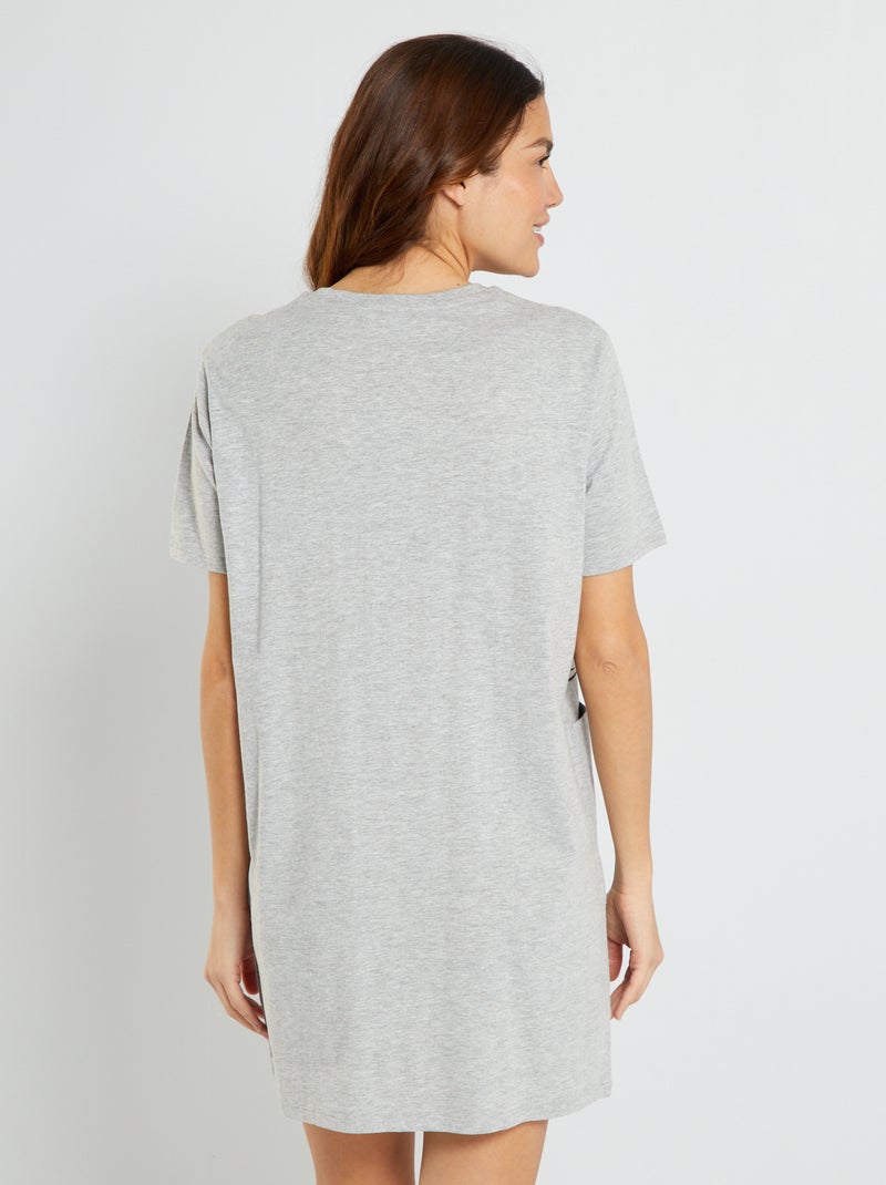Camicia da notte 'Stitch' grigio - Kiabi
