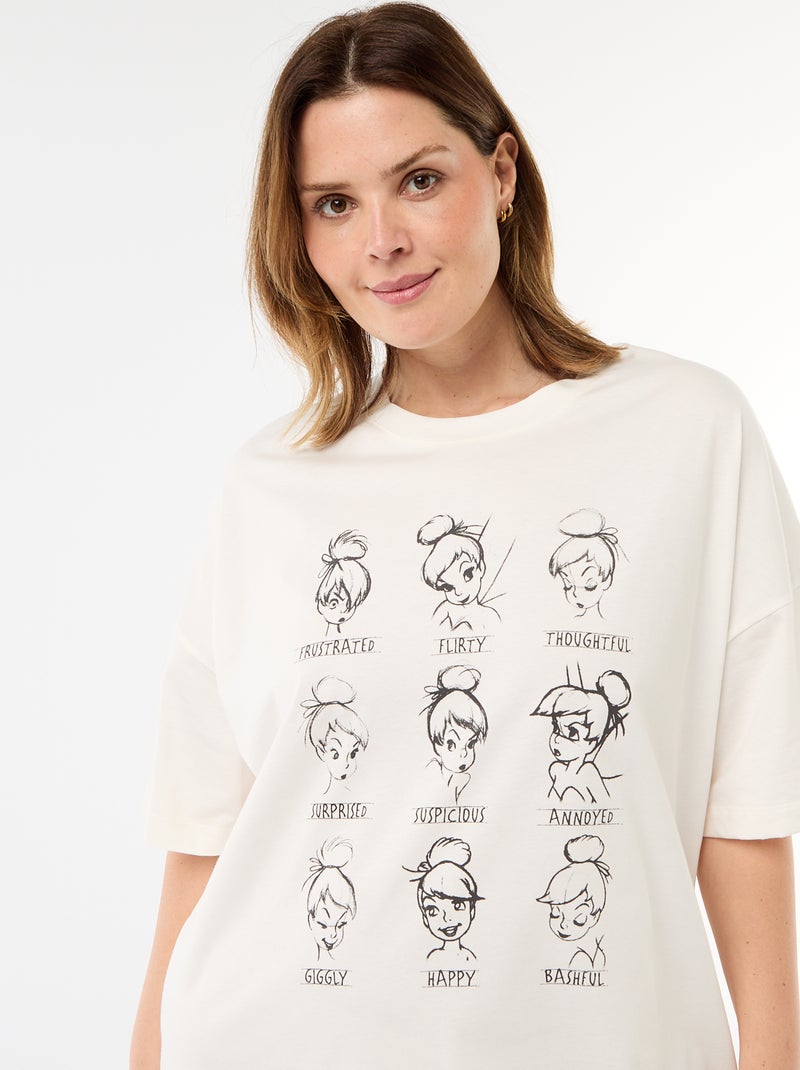 Camicia da notte t-shirt "Trilli" Bianco - Kiabi