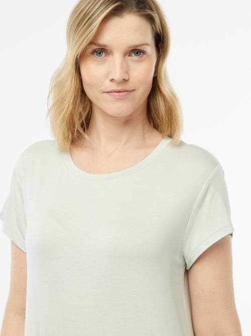 Camicia da notte taglio t-shirt morbida - Kiabi