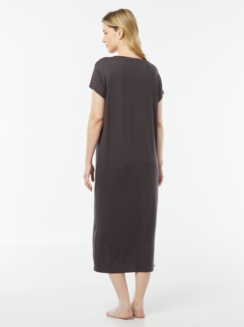 Camicia da notte taglio t-shirt morbida - Kiabi