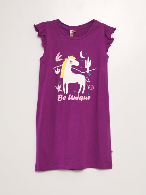Camicia da notte unicorno - Kiabi