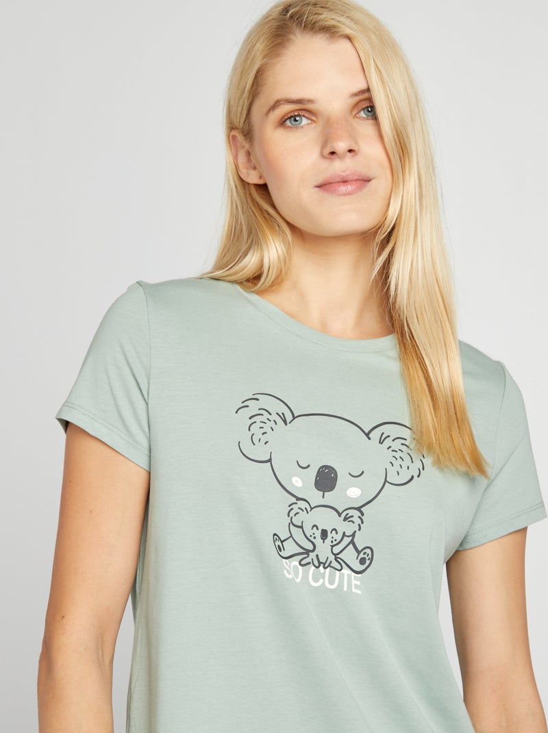 Camicia da notte VERDE - Kiabi