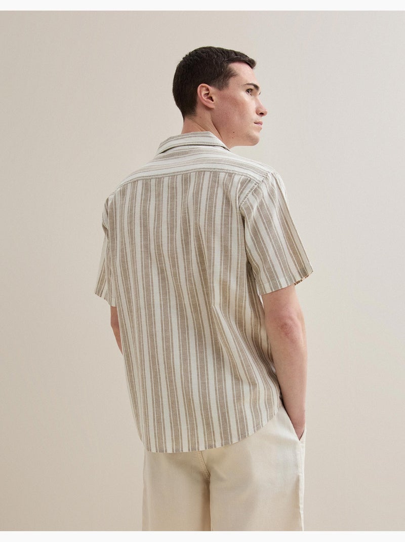 Camicia da resort con lino, MO Fashion Beige - Kiabi