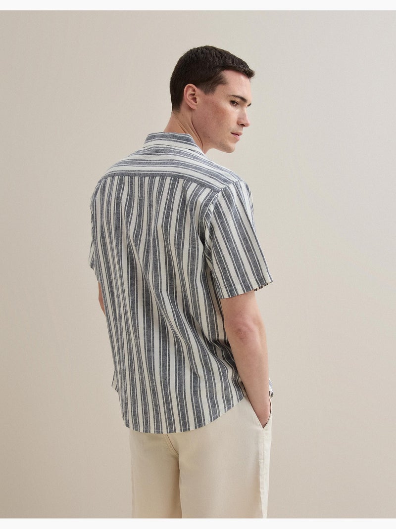Camicia da resort con lino, MO Fashion Blu - Kiabi