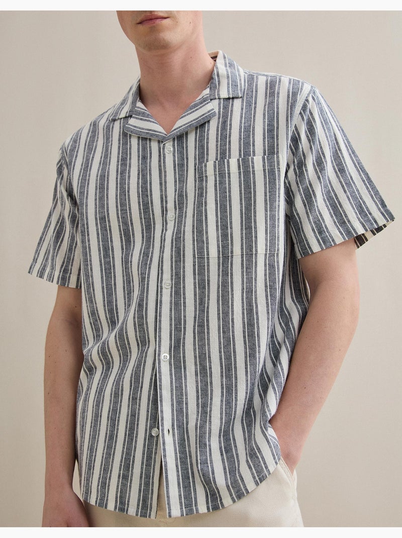 Camicia da resort con lino, MO Fashion Blu - Kiabi