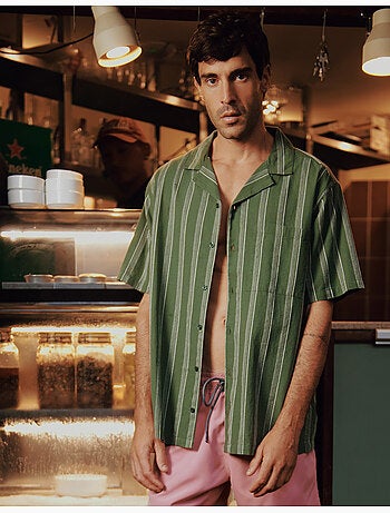 Camicia da resort con lino, MO Fashion