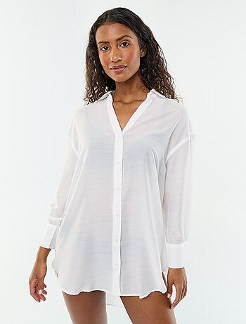 Camicia da spiaggia fluida stampata