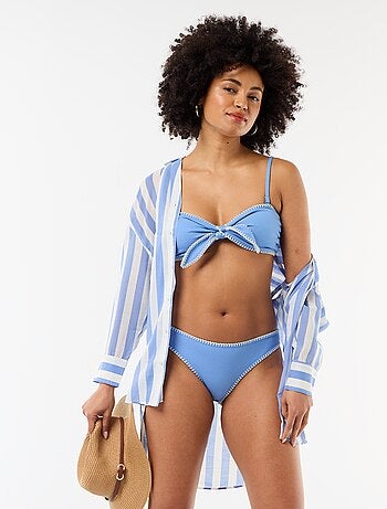 Camicia da spiaggia fluida stampata