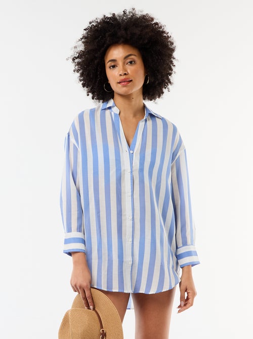 Camicia da spiaggia fluida stampata - Kiabi