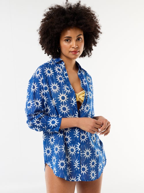 Camicia da spiaggia fluida stampata - Kiabi