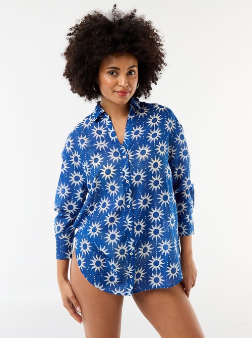 Camicia da spiaggia fluida stampata - Kiabi