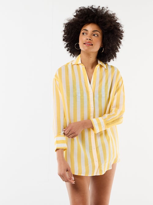 Camicia da spiaggia fluida stampata - Kiabi