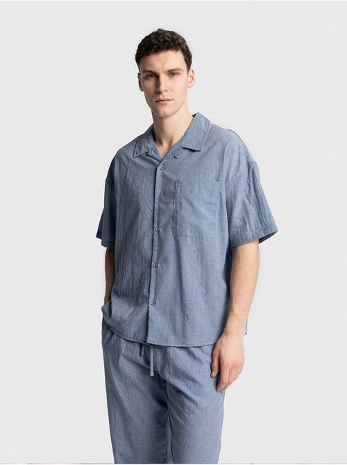 Camicia da uomo a maniche corte vestibilità rilassata giesto - Kiabi Camicia da uomo a maniche corte vestibilità rilassata giesto - Kiabi
