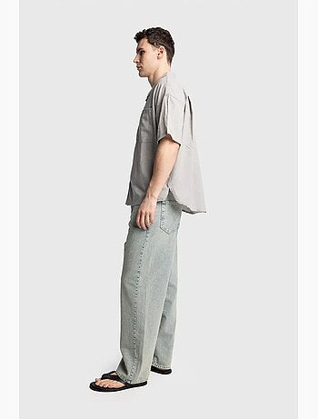 Camicia da uomo a maniche corte vestibilità rilassata giesto