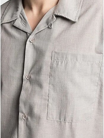 Camicia da uomo a maniche corte vestibilità rilassata giesto