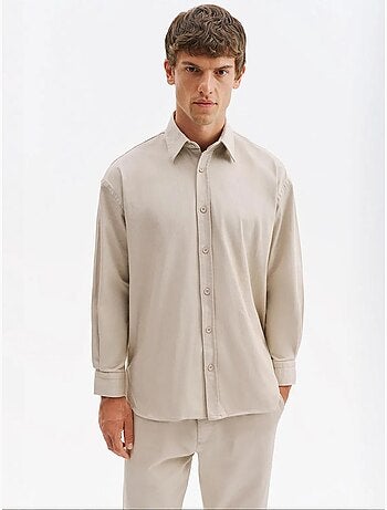 Camicia da uomo in cotone e lycra giesto