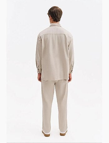 Camicia da uomo in cotone e lycra giesto