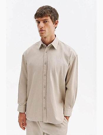 Camicia da uomo in cotone e lycra giesto