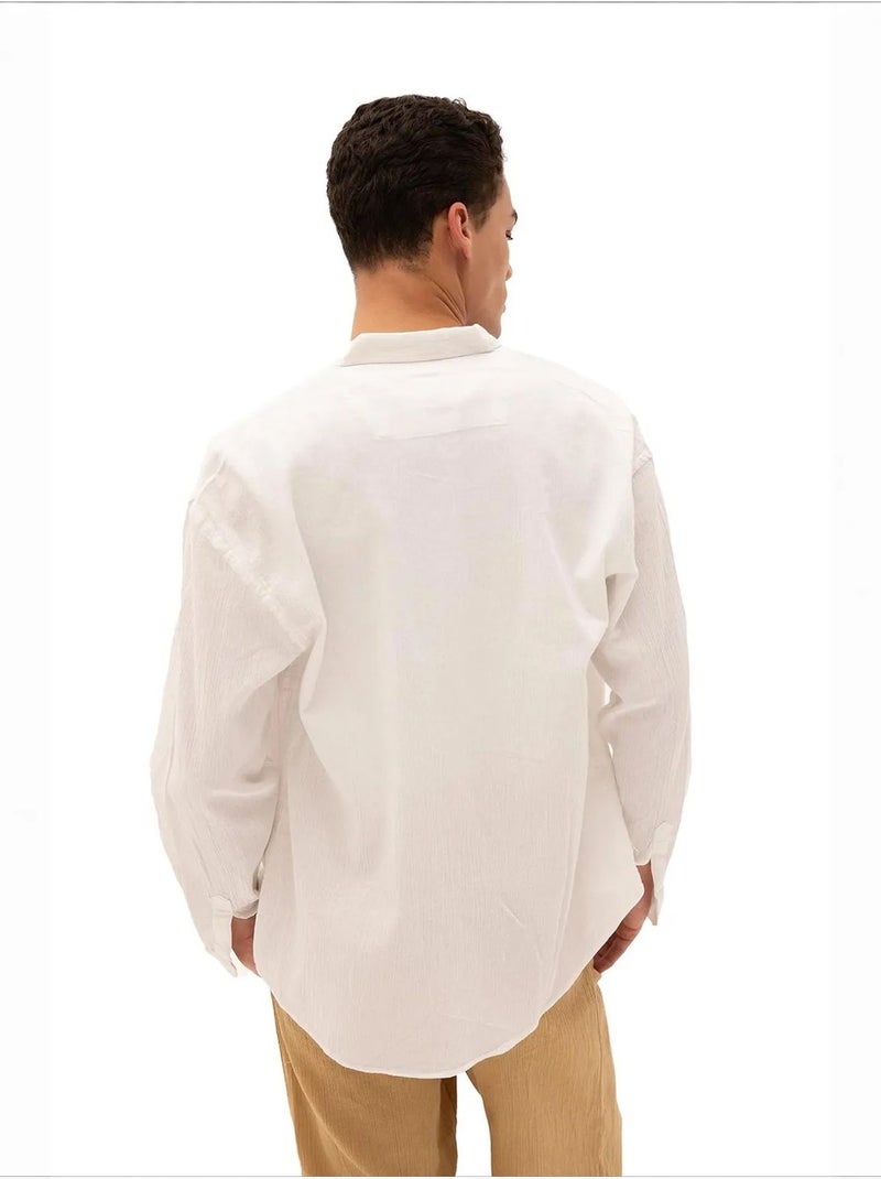 Camicia da uomo in cotone giesto Bianco - Kiabi